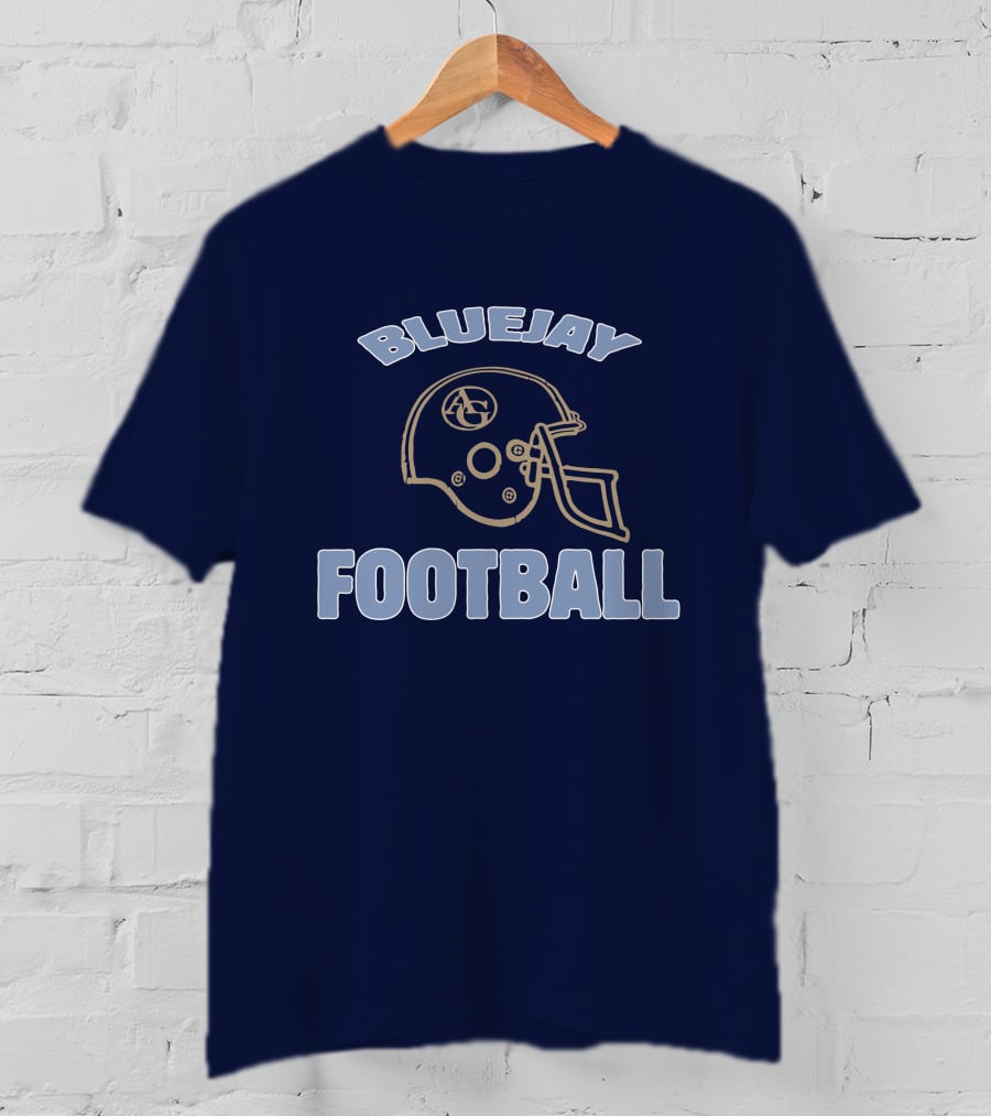 Bluejay Football AG Helmet T-Shirt