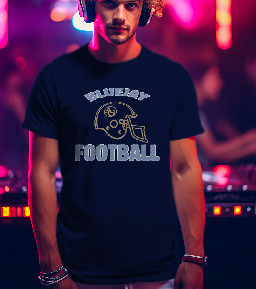 Bluejay Football AG Helmet T-Shirt