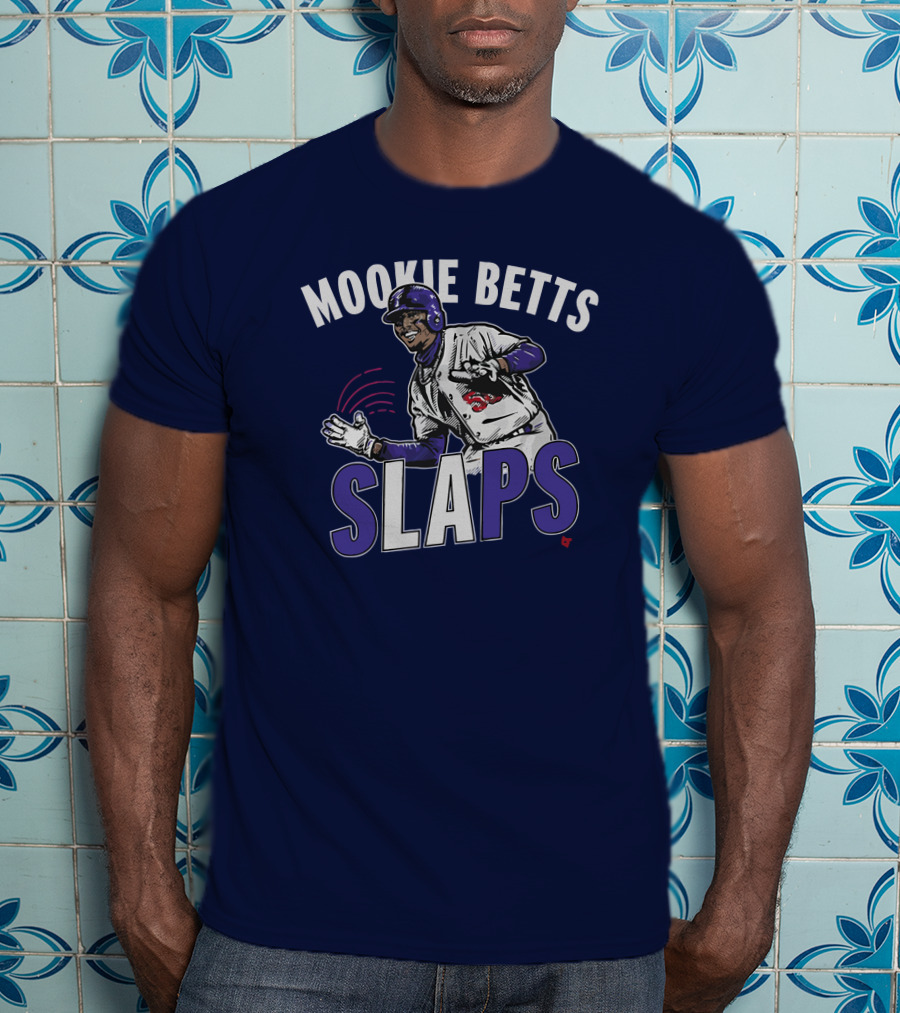 Mookie Betts Slaps Baseball Action T-Shirt