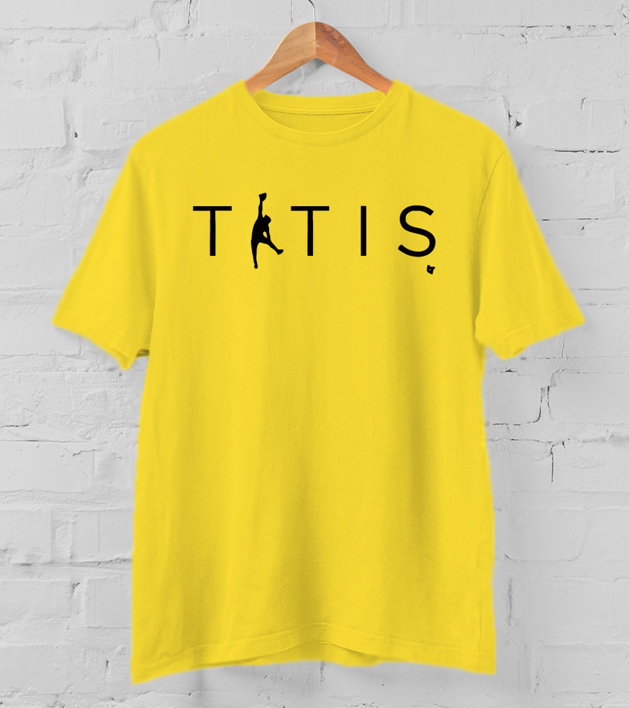 TATIS Air Niño Basketball Logo Yellow T-Shirt