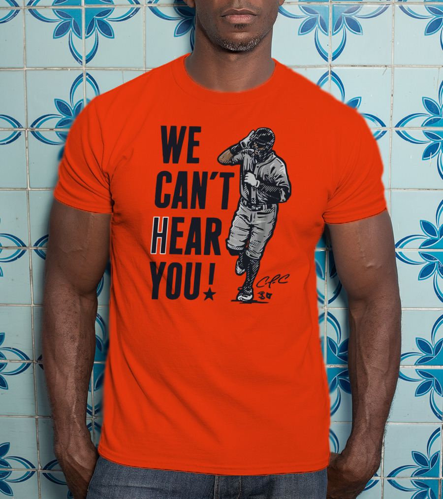 We Can't Hear You Baseball Celebration CFC 37 T-Shirt