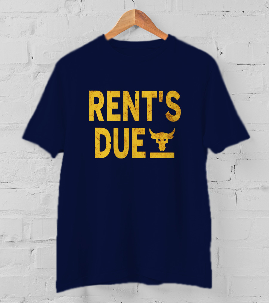 RENT'S DUE Bull Skull T-Shirt