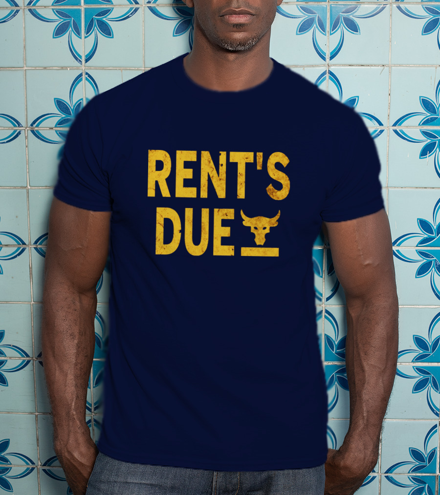 RENT'S DUE Bull Skull T-Shirt