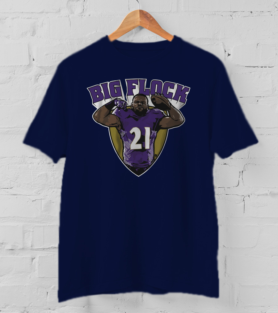 Mark Ingram Big Flock Number 21 Football T-Shirt