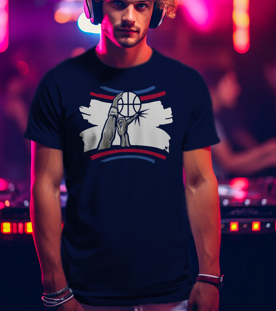 The Finger Block Basketball Iconic Defense Move T-Shirt
