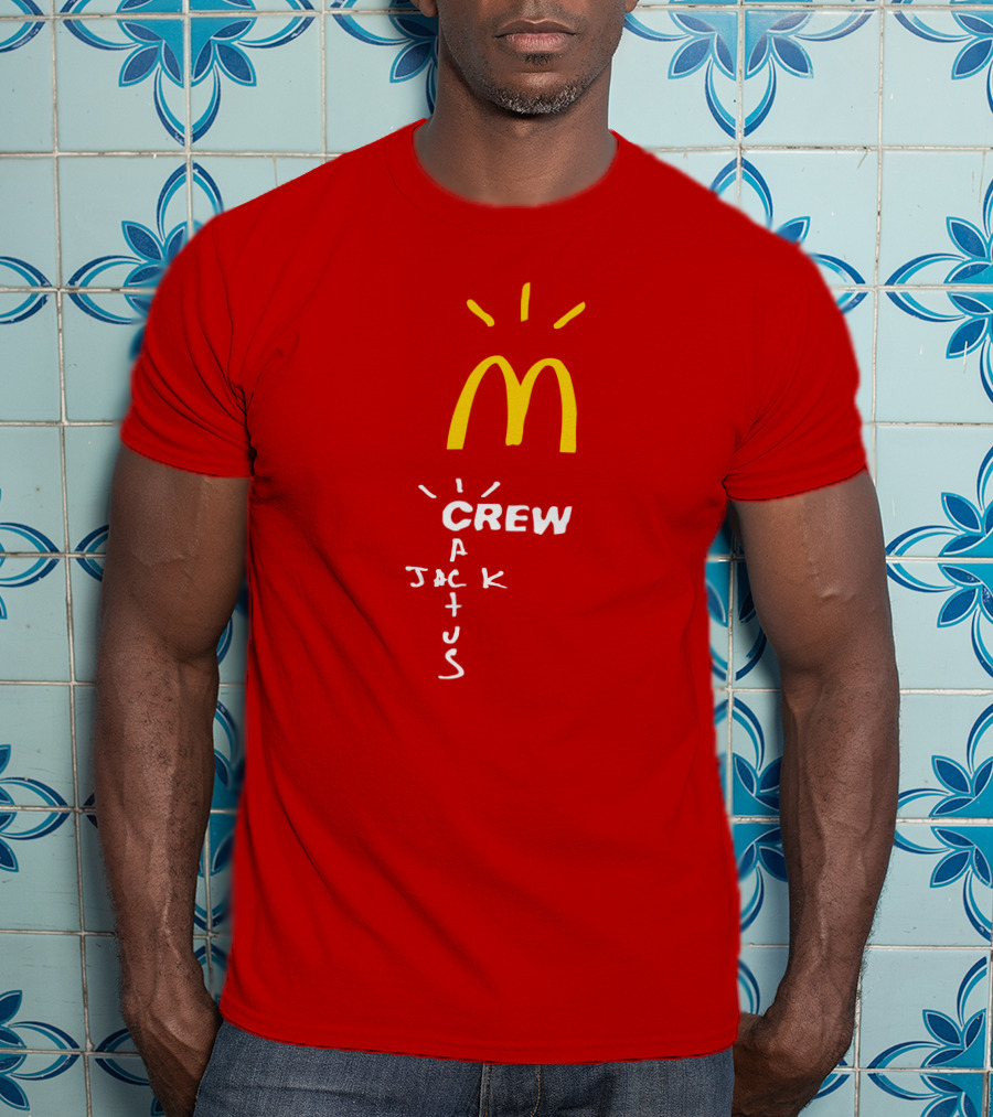 Cactus Jack McDonald's Crew Collection Travis Scott Merch T-Shirt
