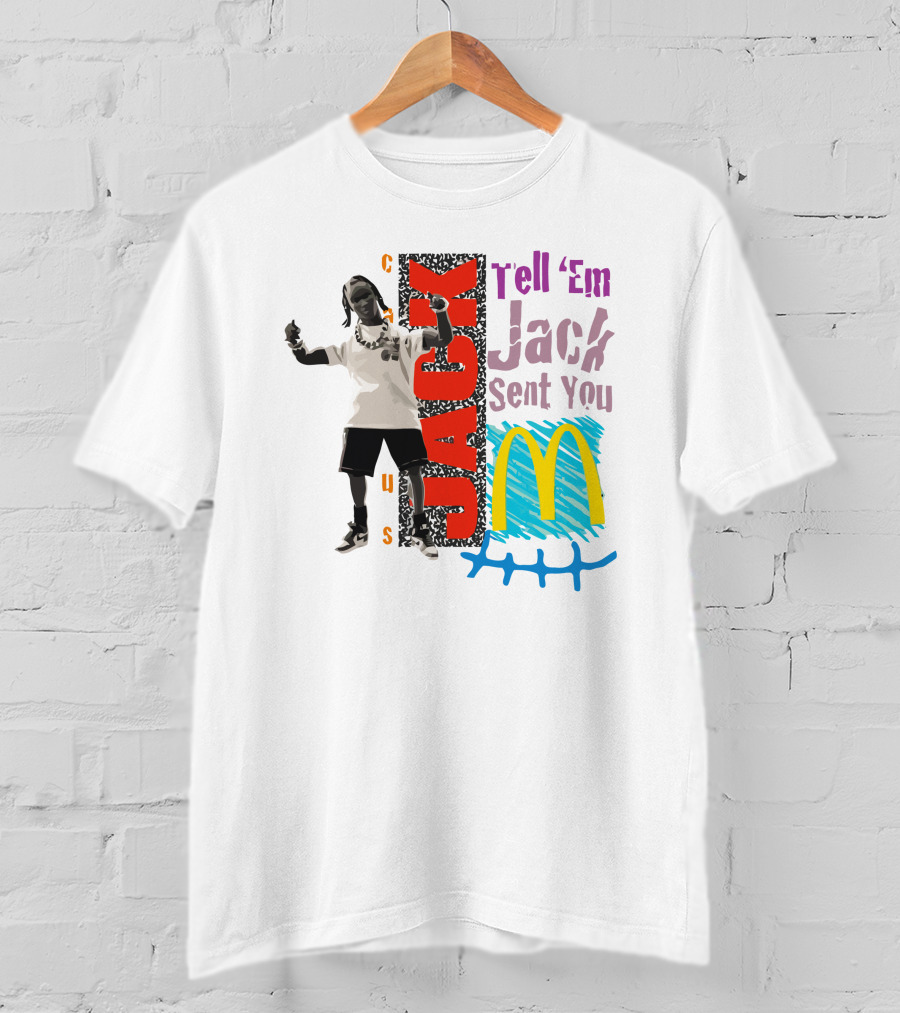 Cactus Jack Tell 'Em Jack Sent You McDonald's Smile T-Shirt