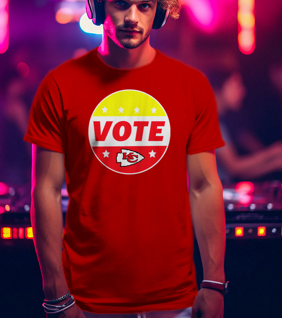 Vote Chiefs KC Red Stars Circle T-Shirt