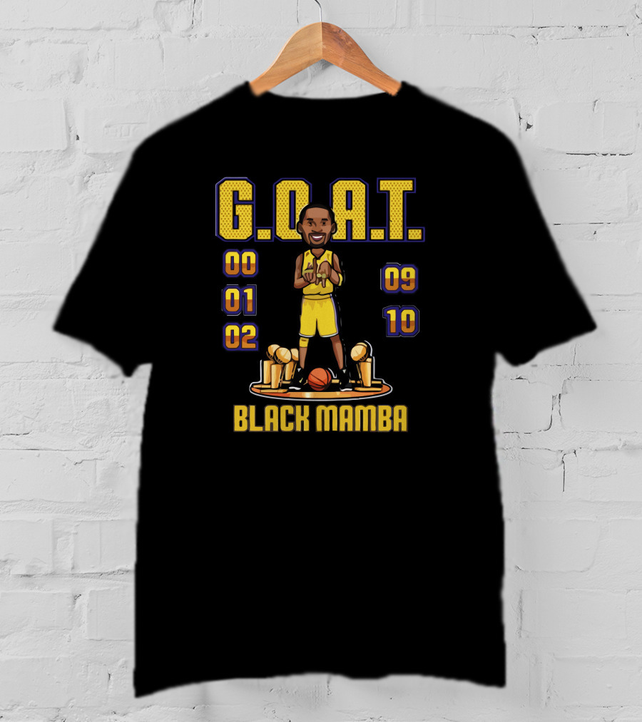 G.O.A.T. Black Mamba 00 01 02 09 10 T-Shirt