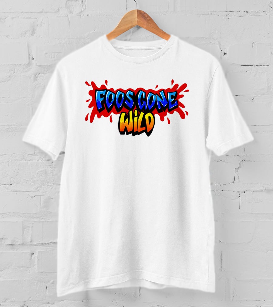 Foos Gone Wild Colorful Graffiti T-Shirt