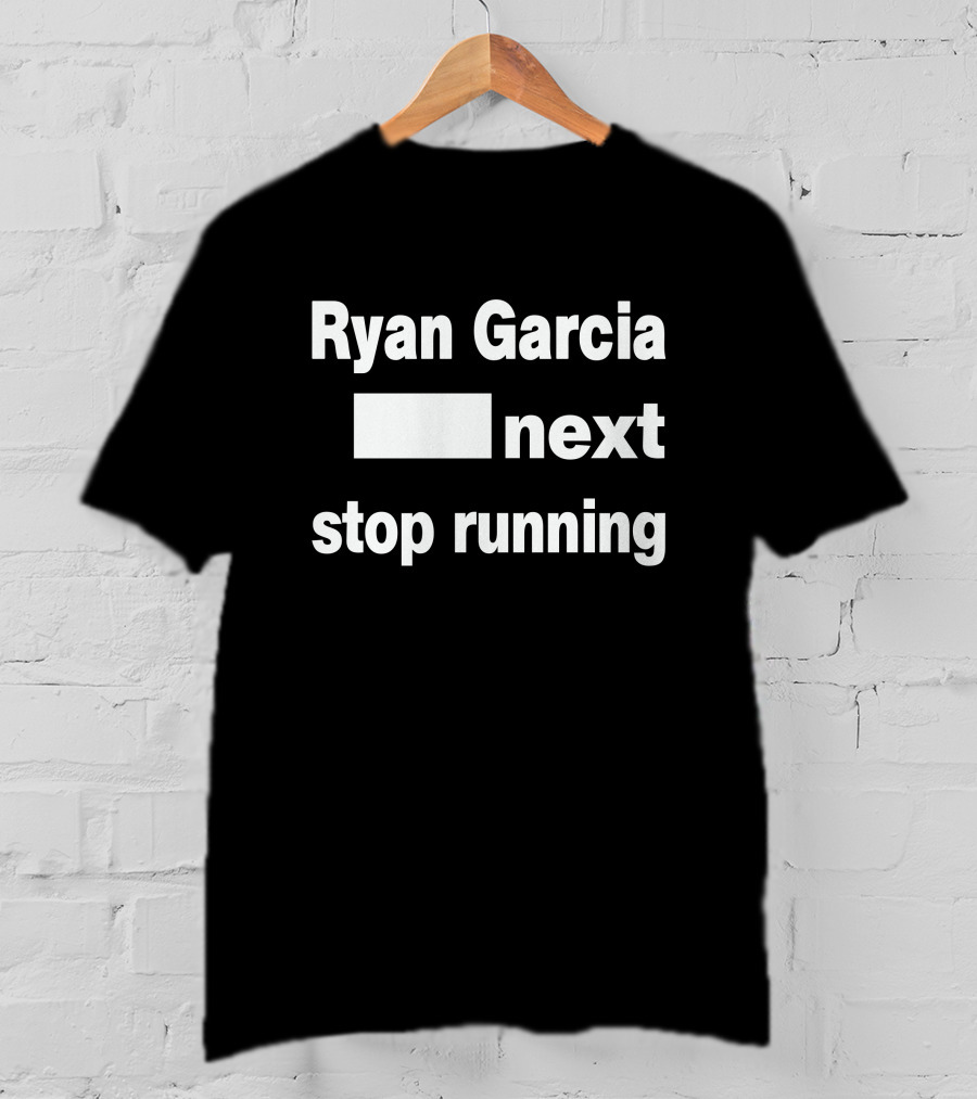 Ryan Garcia Blank Space Next Stop Running T-Shirt