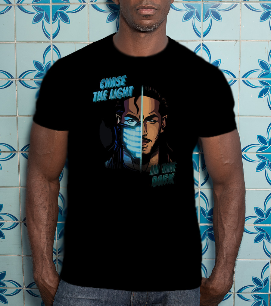Mustafa Ali Chase The Light In The Dark Split Face T-Shirt