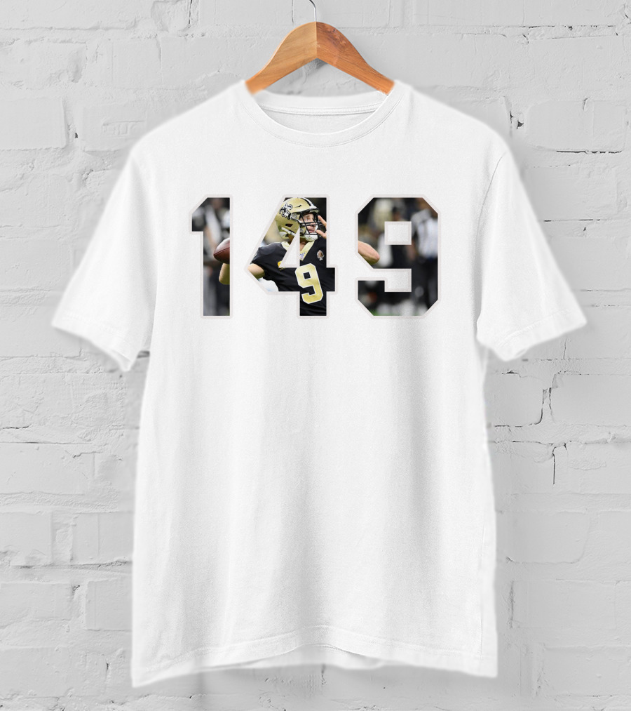 Drew Brees 149 Football Quarterback New Orleans Saints T-Shirt