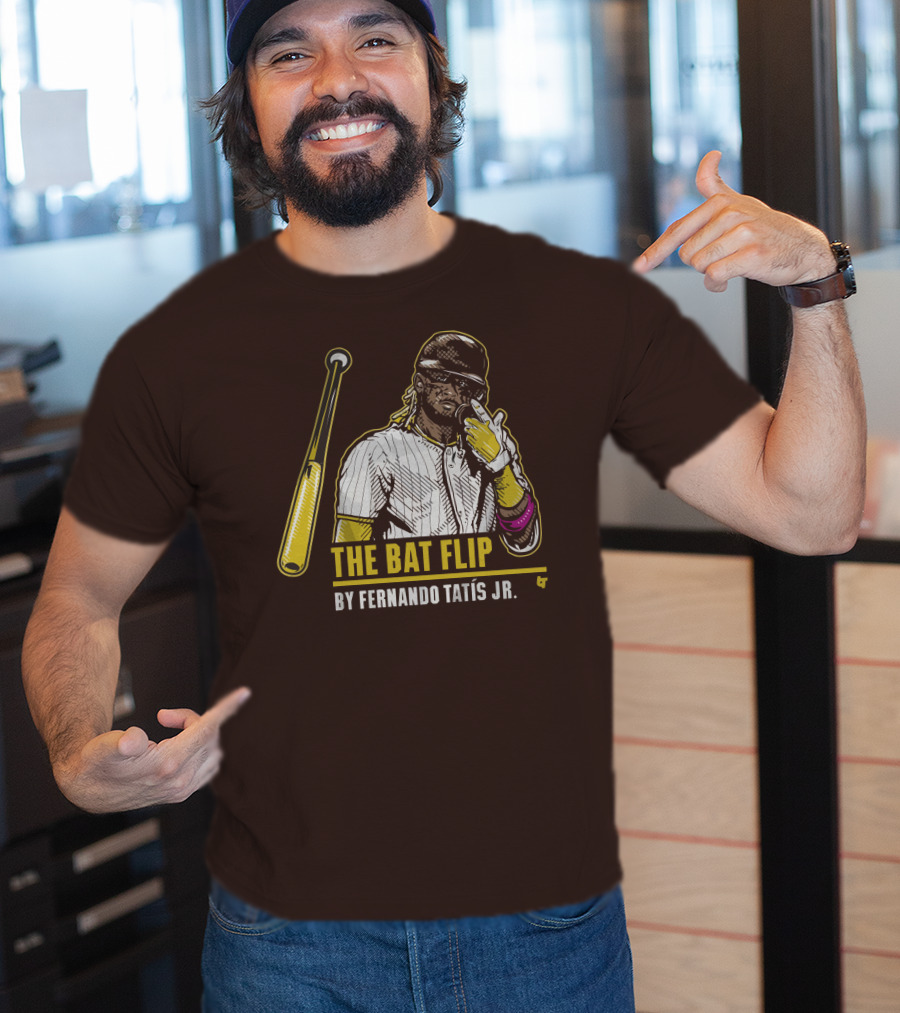The Bat Flip By Fernando Tatis Jr. San Diego Padres T-Shirt