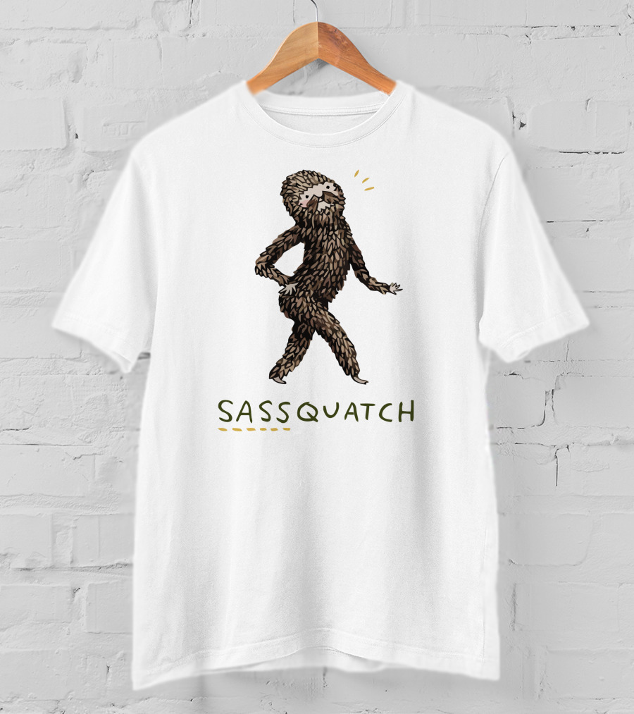 Sassquatch Bigfoot With A Sassy Attitude T-Shirt