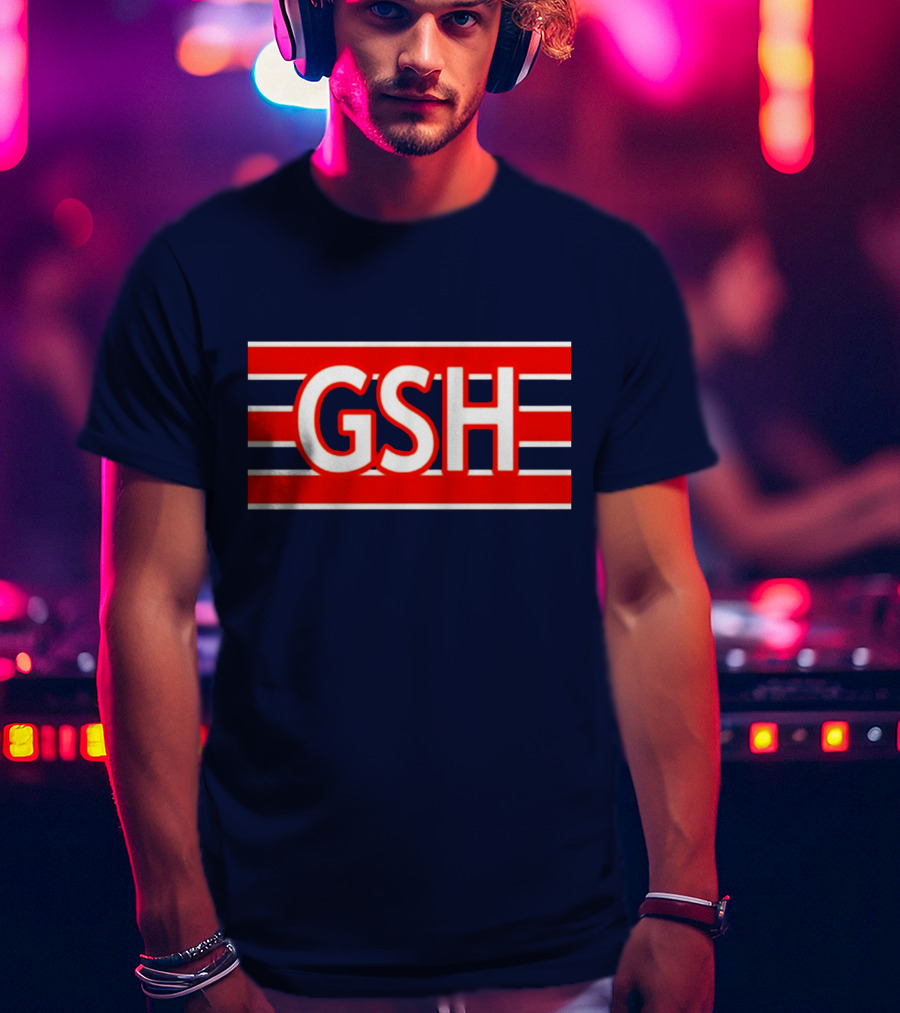GSH Chicago Bears Stripe Emblem T-Shirt