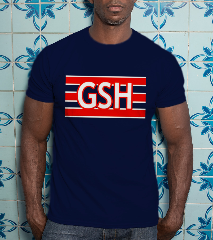 GSH Chicago Bears Stripe Emblem T-Shirt
