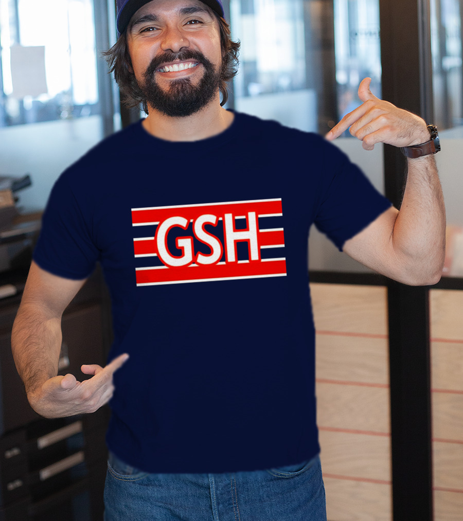 GSH Chicago Bears Stripe Emblem T-Shirt