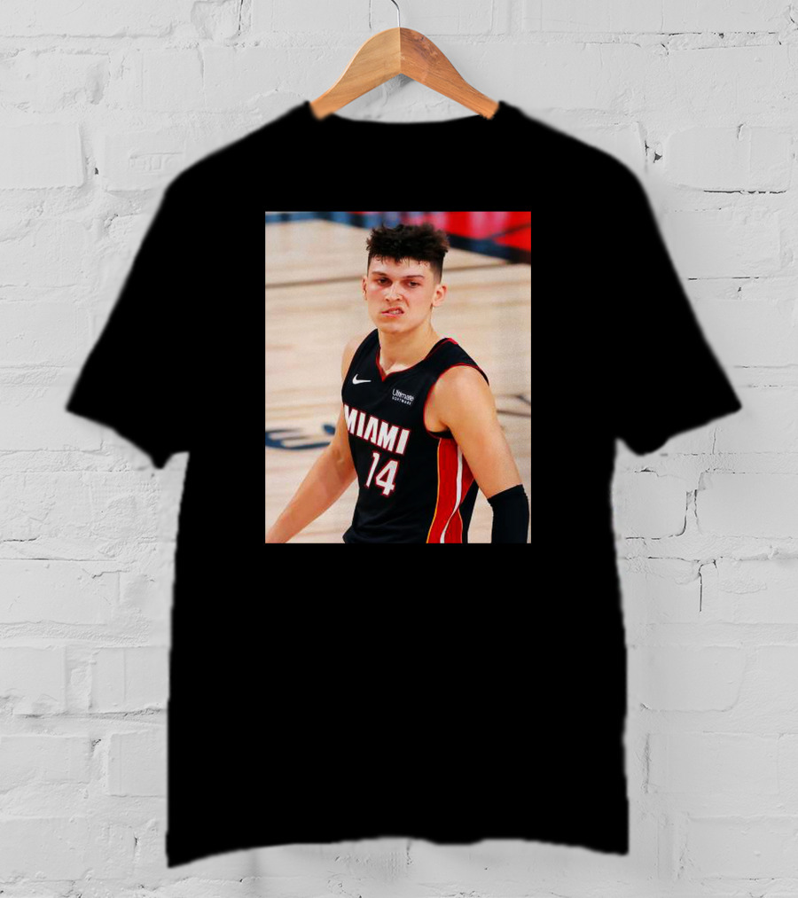 Miami 14 Tyler Herro Snarl Basketball Moment T-Shirt