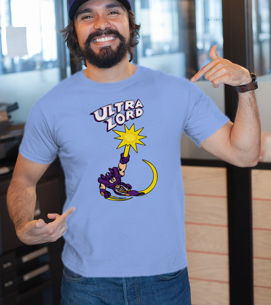Ultra Lord Heroic Superhero Holding Star Power Burst T-Shirt