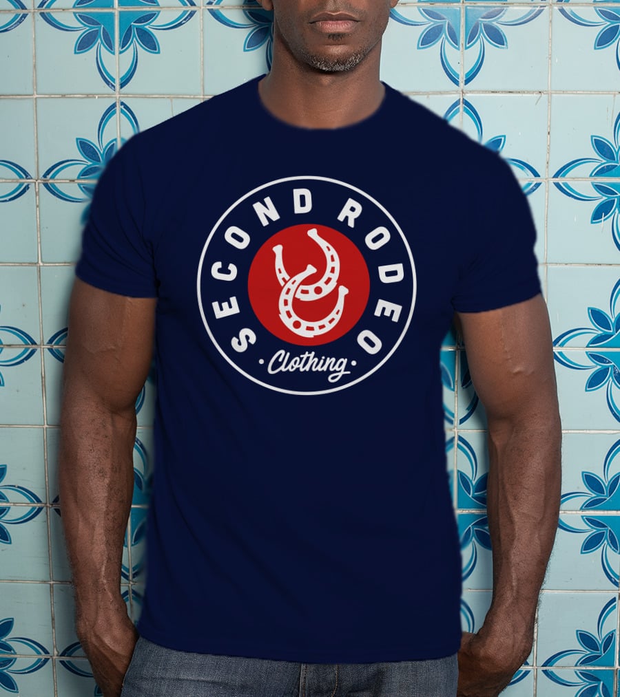 Second Rodeo Clothing Horseshoe Badge T-Shirt