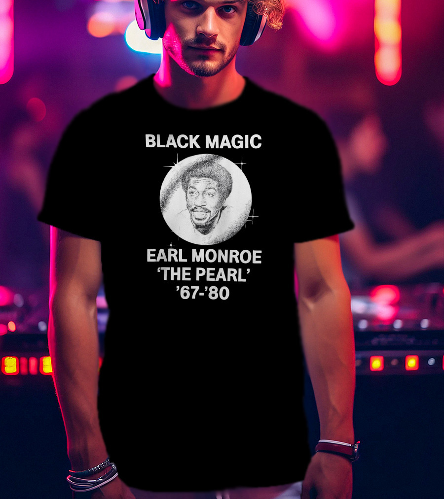 Black Magic Earl Monroe 'The Pearl' '67-'80 T-Shirt