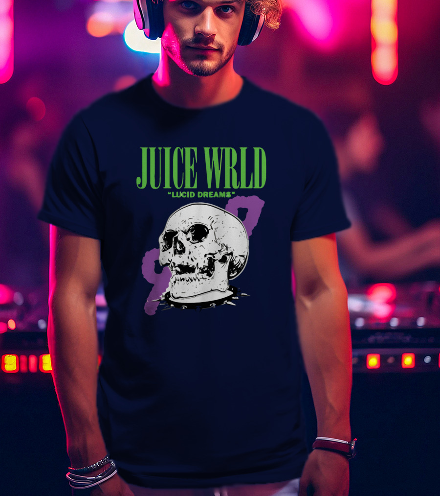 JUICE WRLD LUCID DREAMS 999 Skull T-Shirt