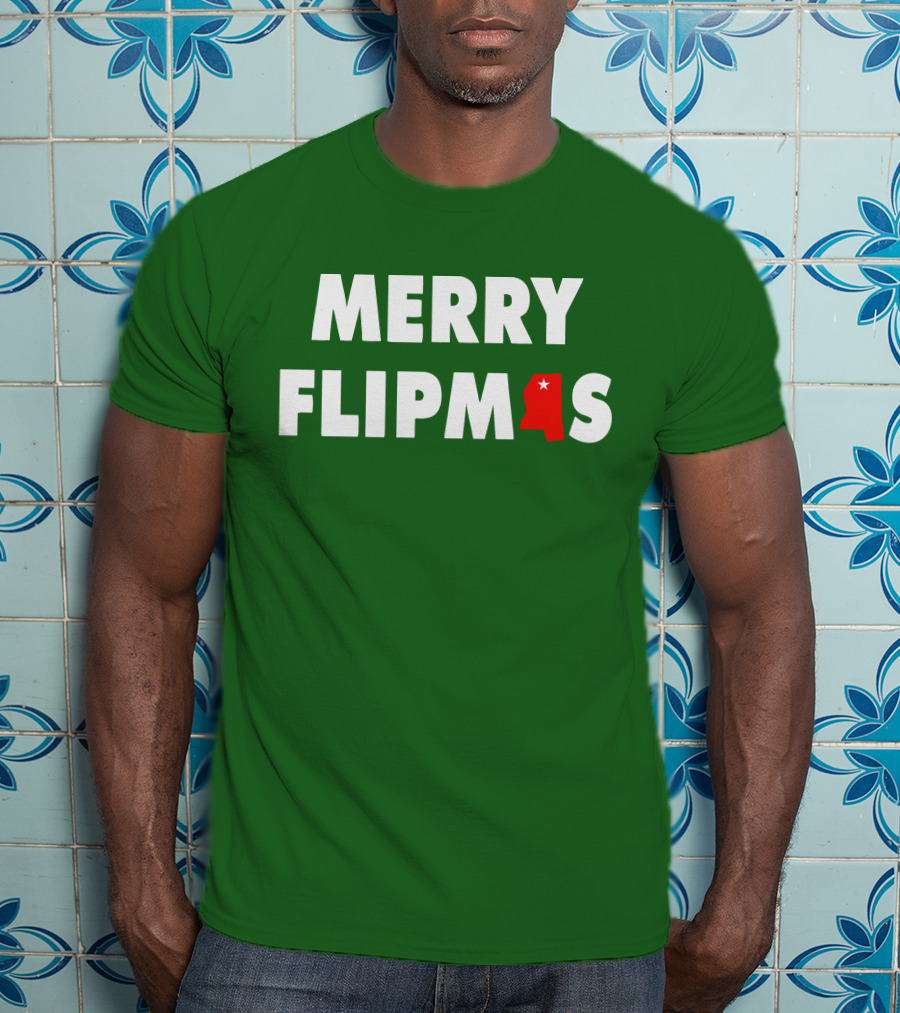 Merry Flipmas Lane Kiffin Alabama Holiday Tshirt T-Shirt