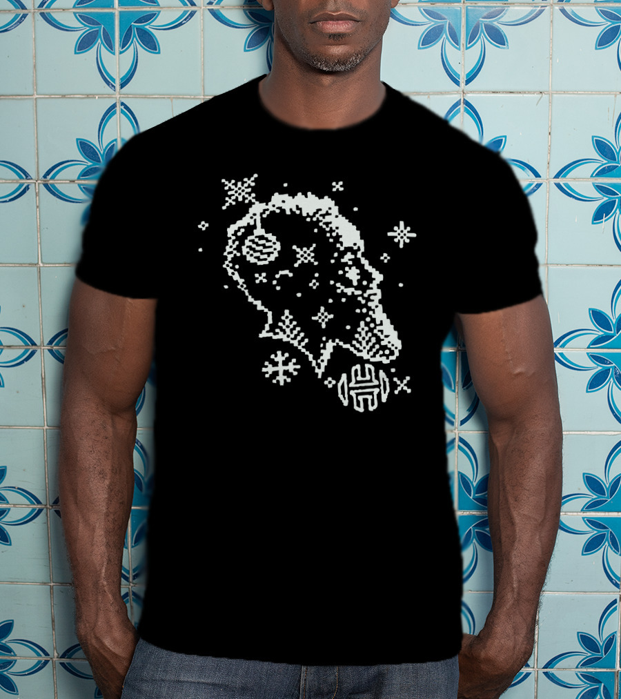 Harden Decorate The Game Holiday Pixel Art Crew T-Shirt