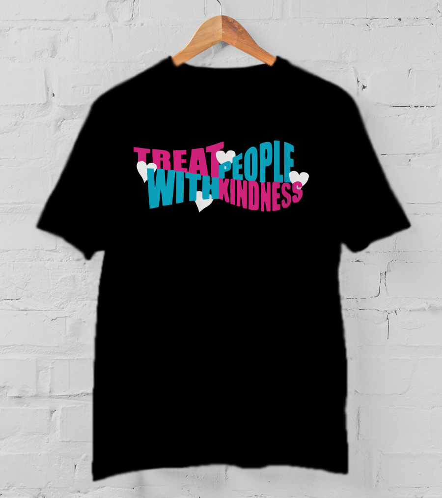 HStyles Treat People With Kindness Hearts T-Shirt