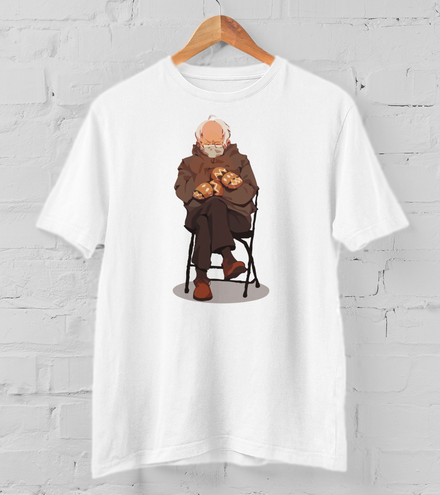 Bernie Sanders Sitting With Mittens Fanart T-Shirt