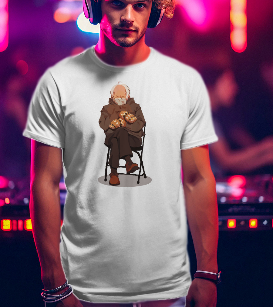 Bernie Sanders Sitting With Mittens Fanart T-Shirt