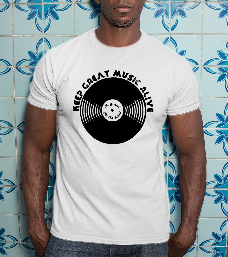Jamel Aka Jamal No Detail The Old School Keep Great Music Alive Vinyl Record T-Shirt