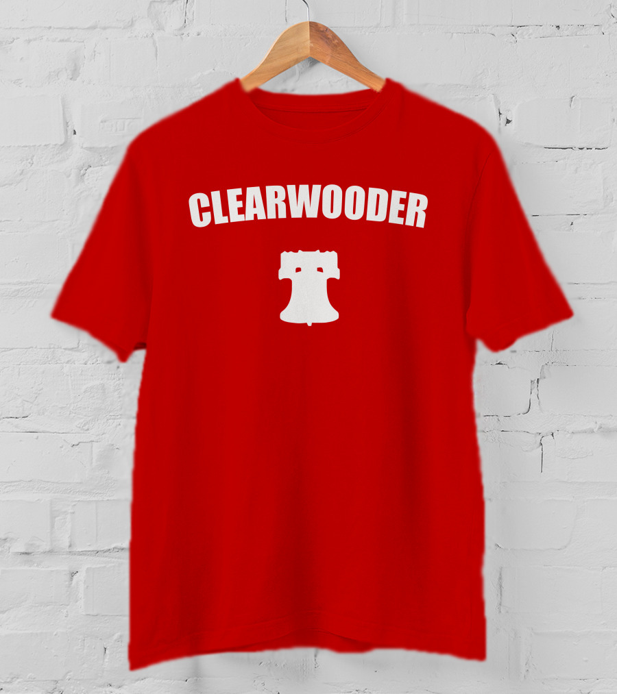 Clearwooder Liberty Bell Icon Red T-Shirt