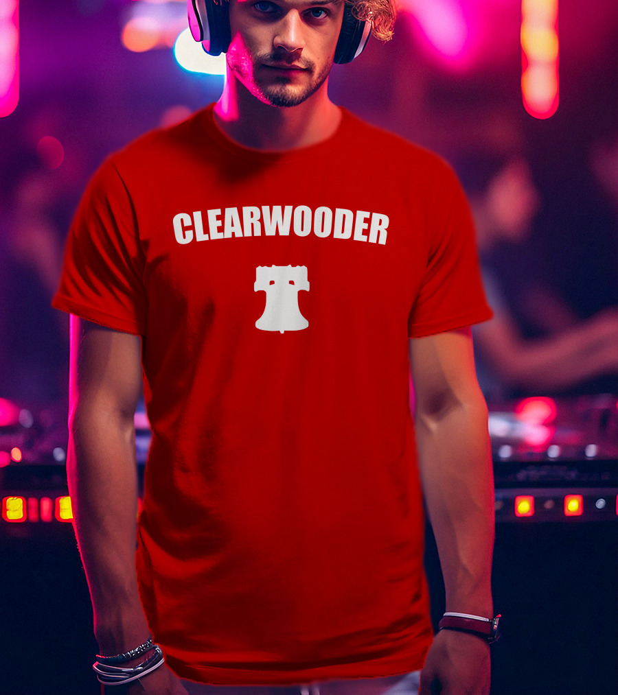 Clearwooder Liberty Bell Icon Red T-Shirt