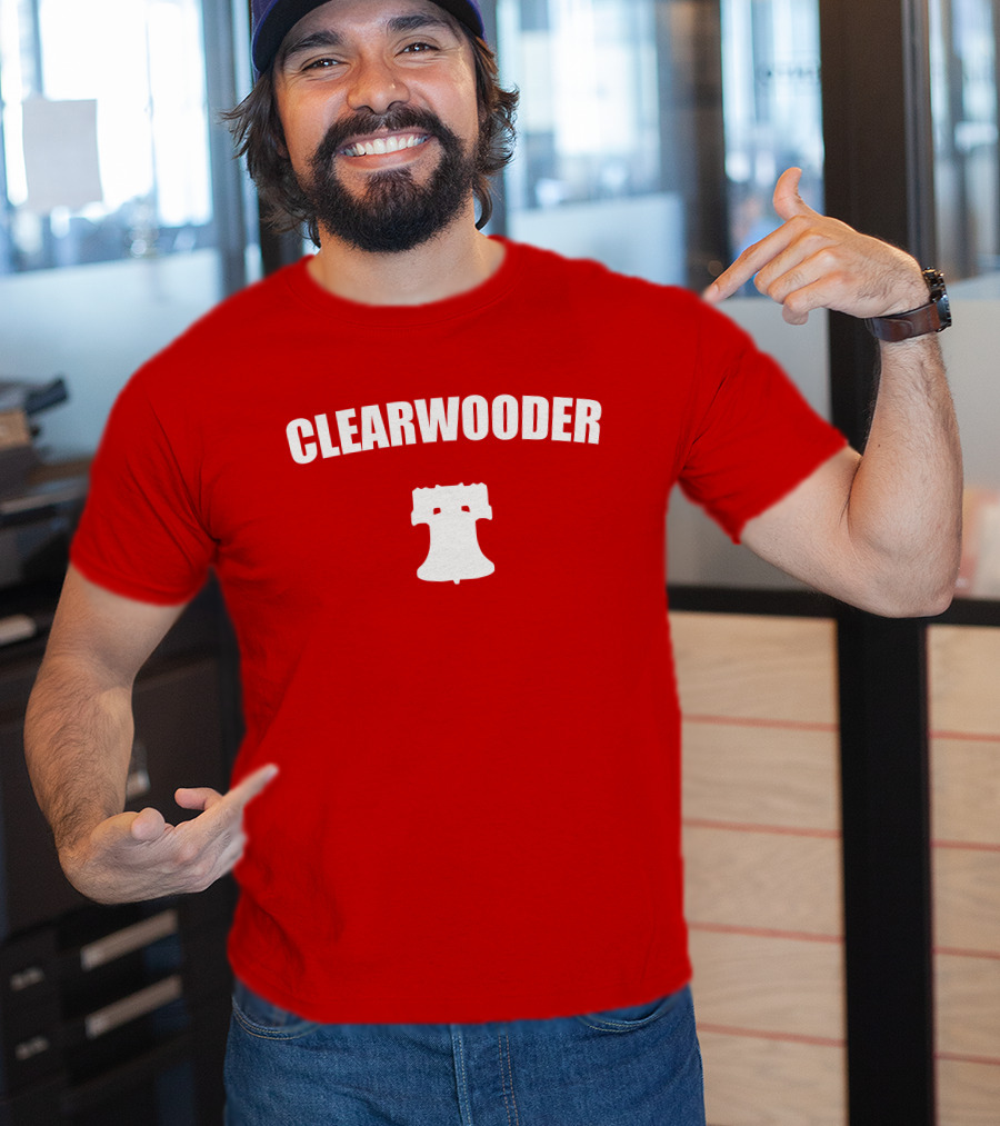 Clearwooder Liberty Bell Icon Red T-Shirt