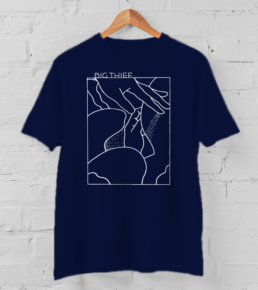 Big Thief Line Art Hands And Abstract Shapes T-Shirt