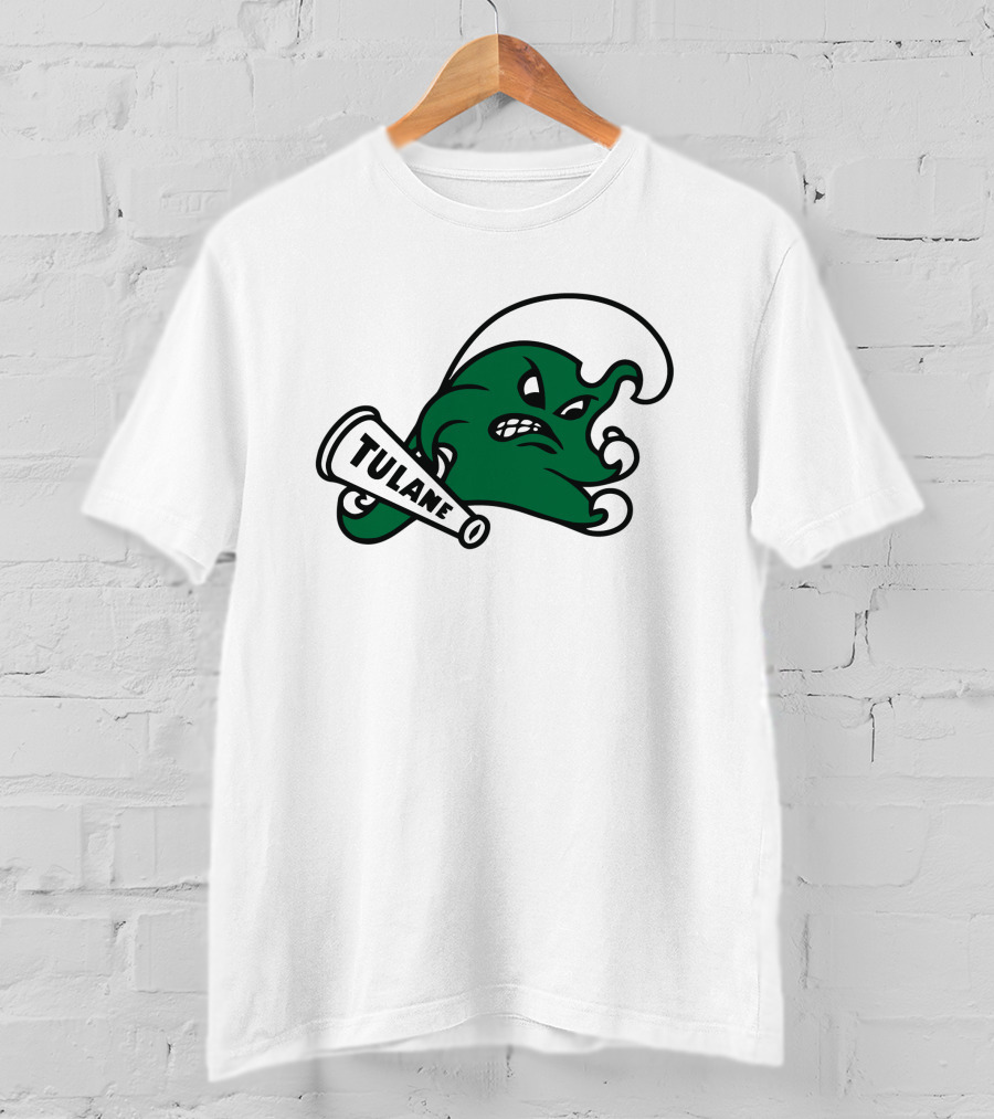 Tulane Angry Wave Halter Top T-Shirt