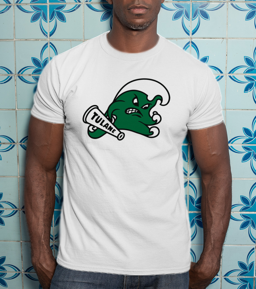 Tulane Angry Wave Halter Top T-Shirt