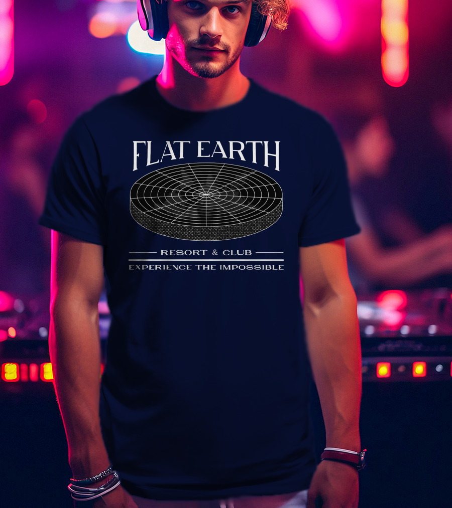 Flat Earth Resort And Club Experience The Impossible T-Shirt