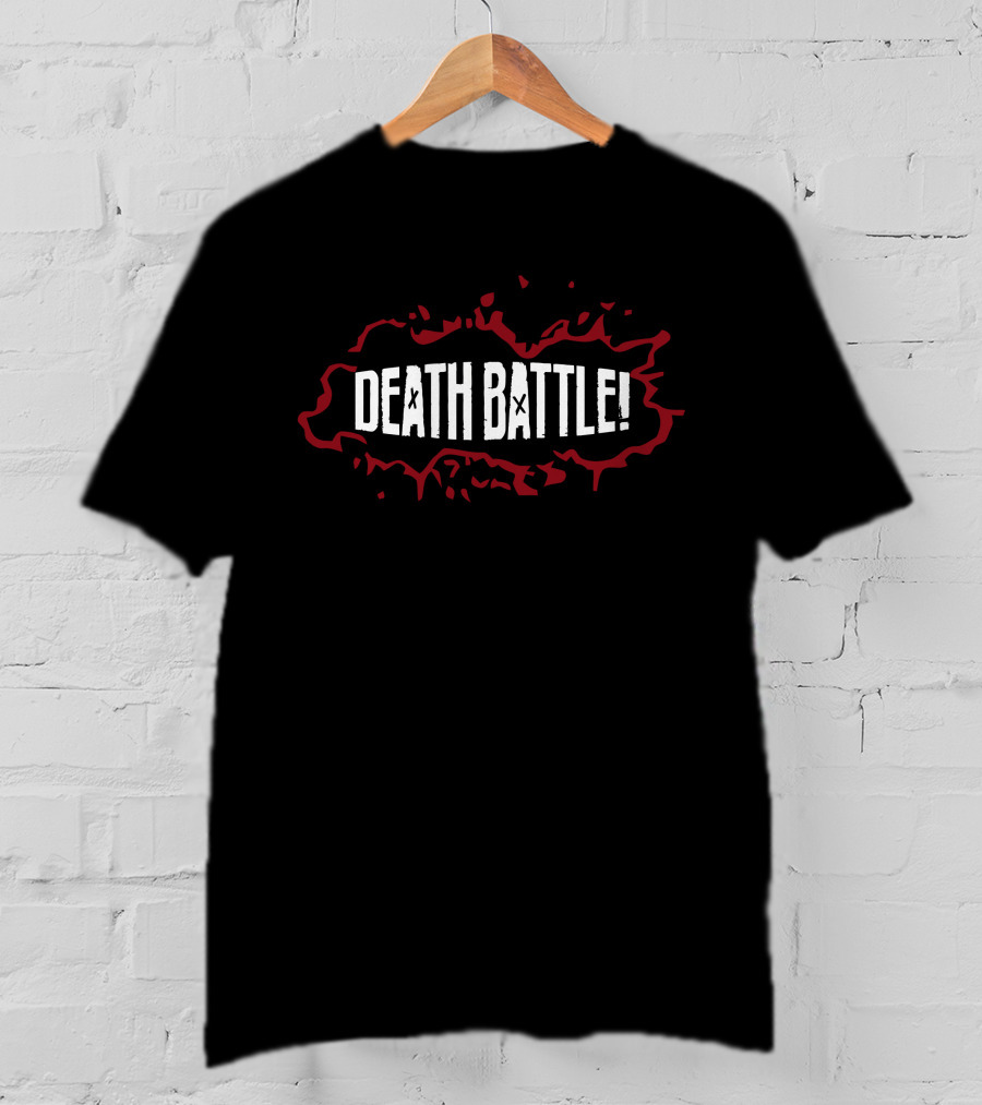 DEATH BATTLE Blood Splatter Contrast T-Shirt
