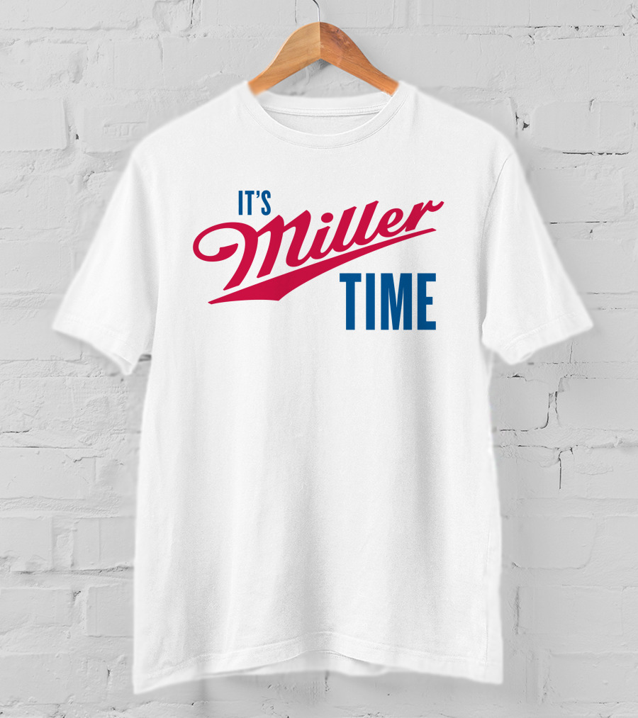 It's Miller Time Vintage Script T-Shirt