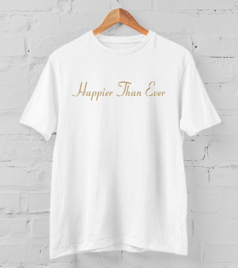 Happier Than Ever Billie Eilish Merch T-Shirt