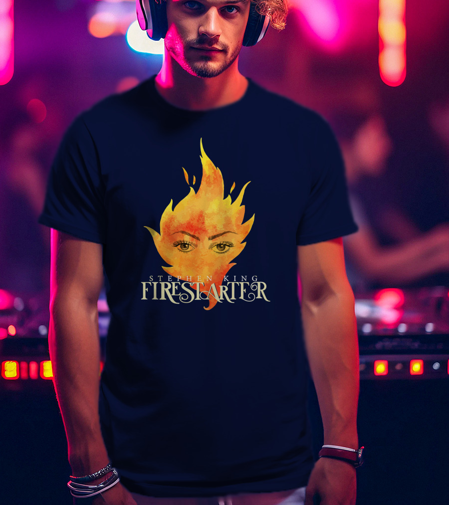 Stephen King Firestarter Fiery Eyes T-Shirt