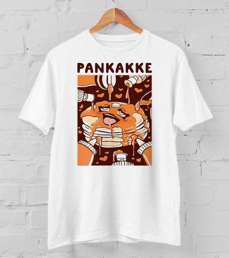 Pankakke Melting Pancake Heart Candies Syrup Bottles T-Shirt