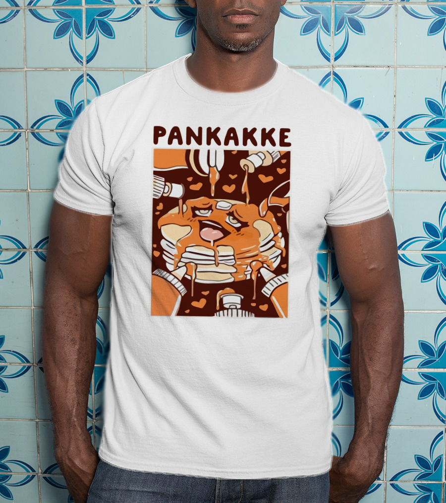 Pankakke Melting Pancake Heart Candies Syrup Bottles T-Shirt