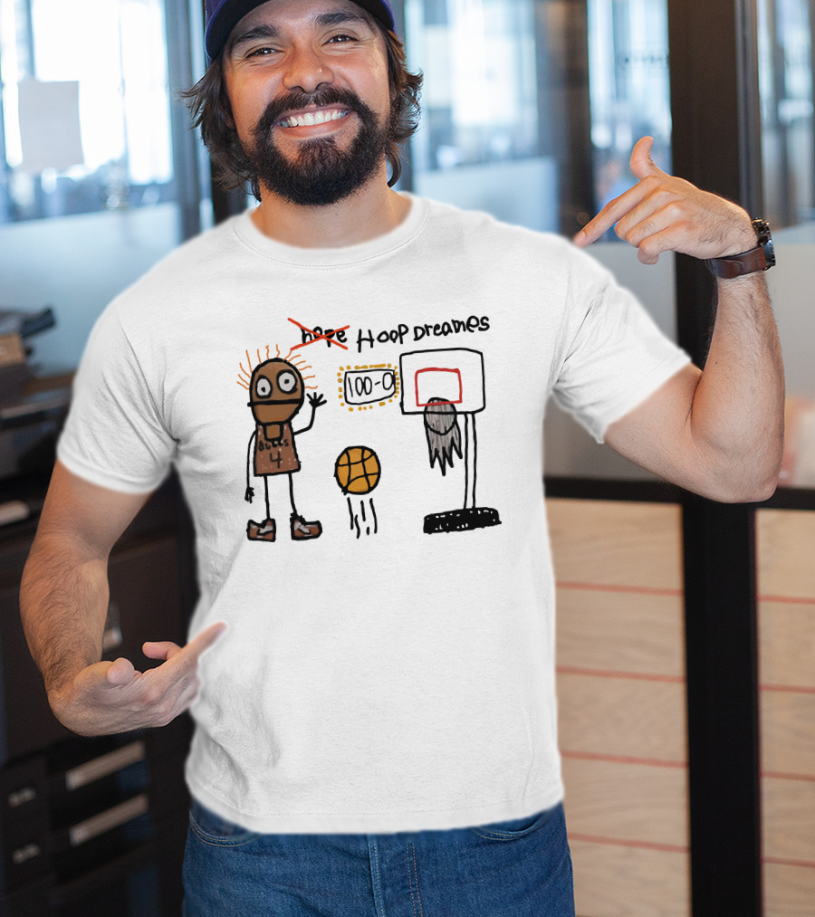 Hoop Dreams Chibi Basketball Bulls 4 Score 100-0 T-Shirt