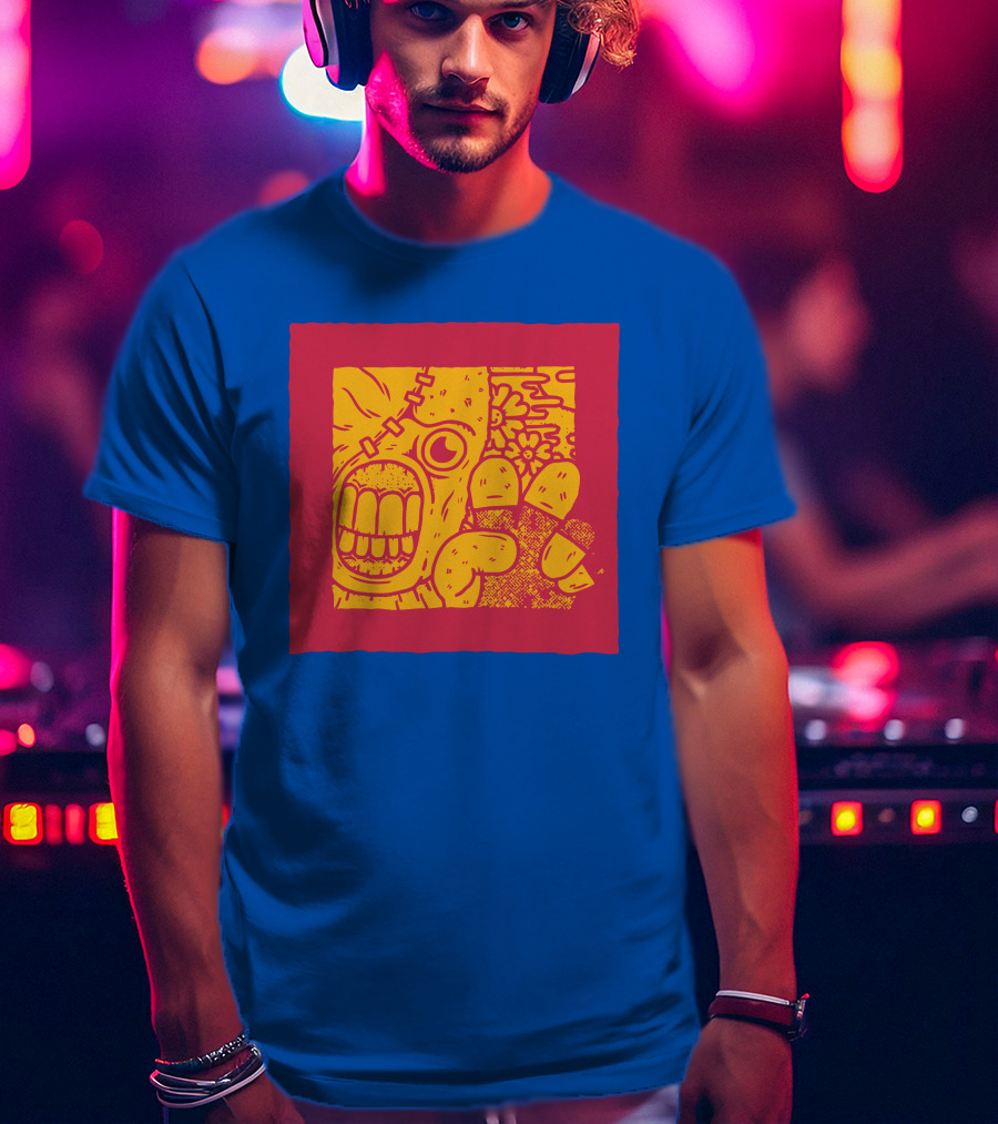 Biomaster 3 Last Escape Panic Zombie Face And Floral Background T-Shirt