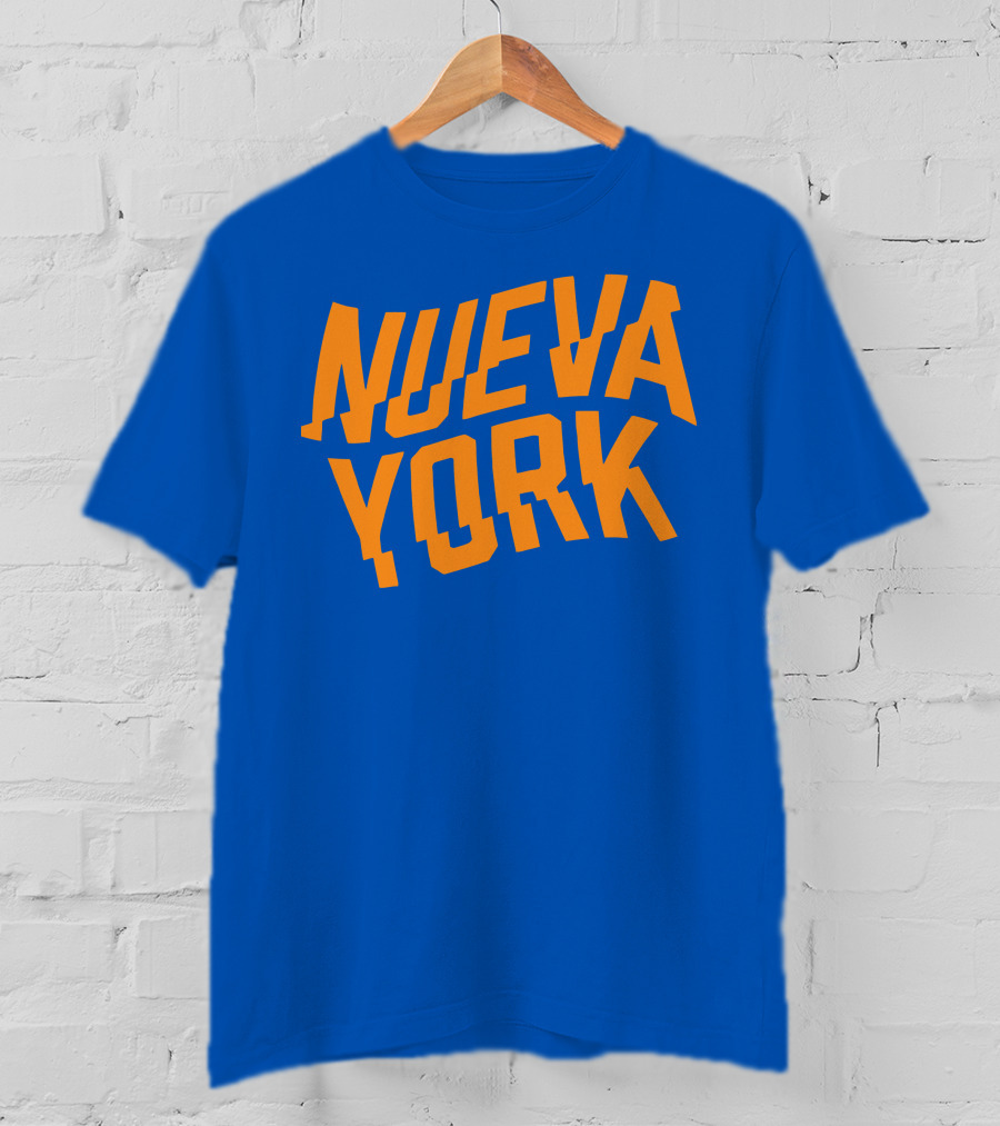 Nueva York Bold Orange Blue T-Shirt