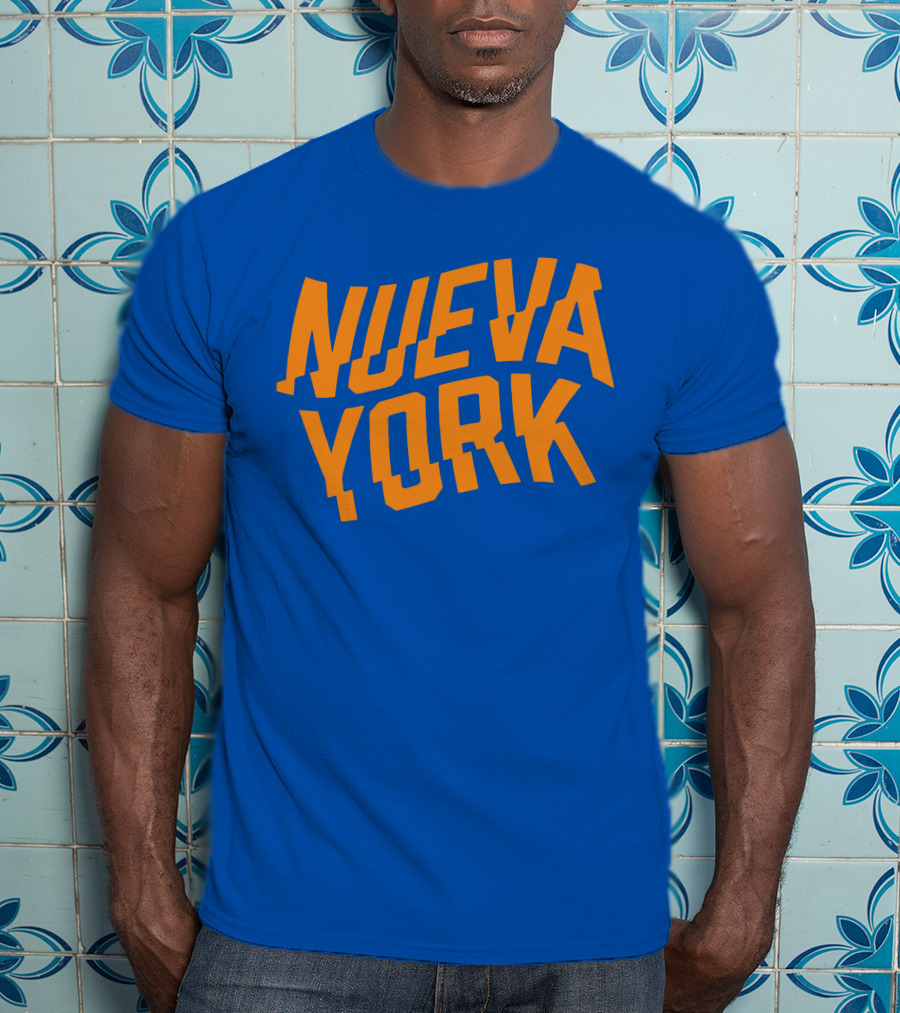 Nueva York Bold Orange Blue T-Shirt